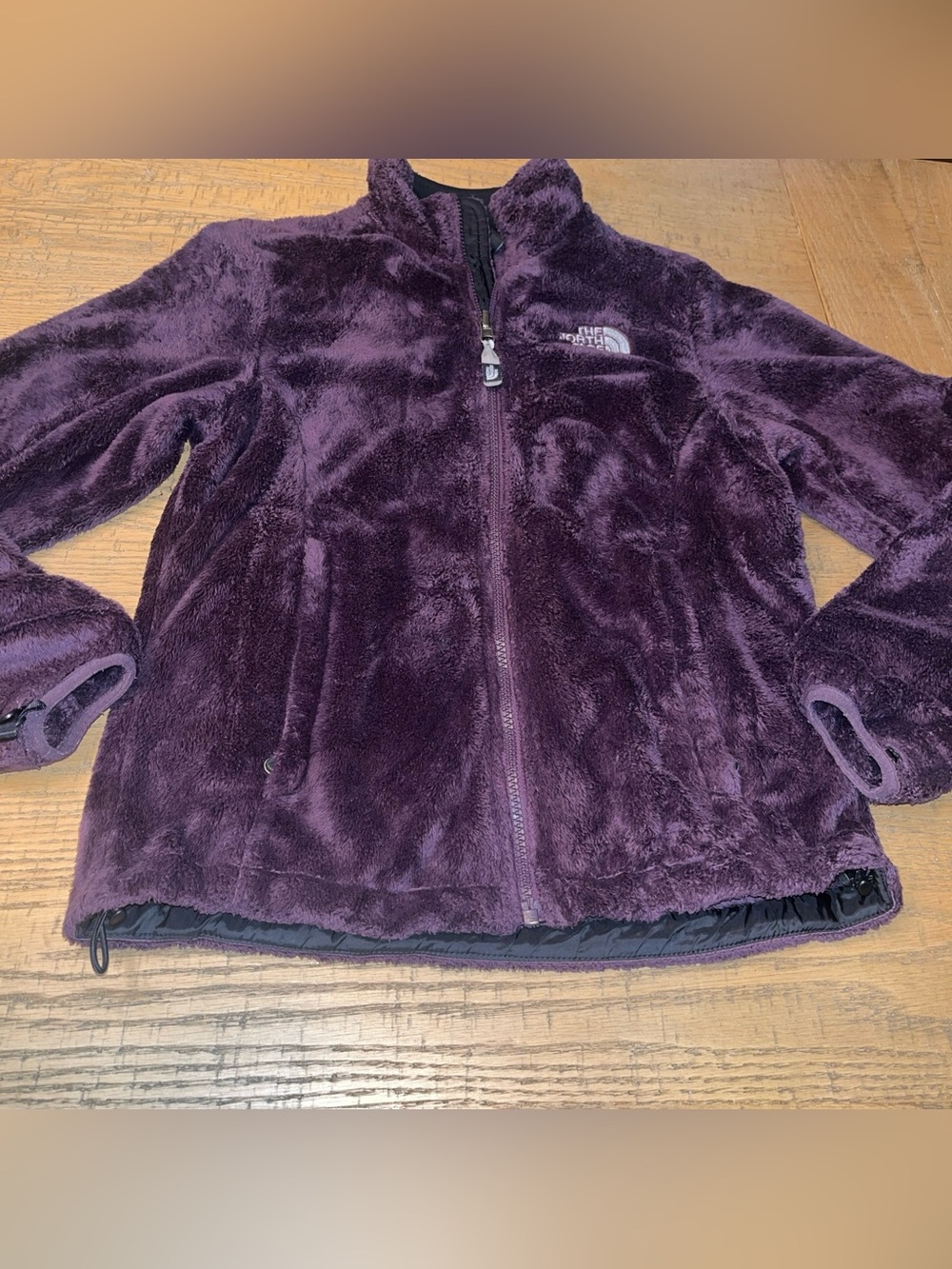 The North Face Women’s Fluffy Fleece Jacket Purple Plum Size XS Full Zip